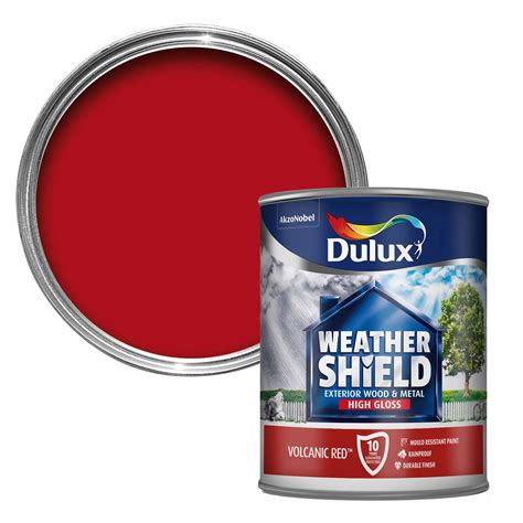 red gloss paint for wood